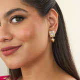 Square Drop Studs