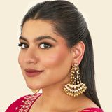 Mother of pearl chandelier earring