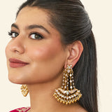 Mother of pearl chandelier earring