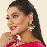 MOTHER OF PEARL CHAND BALI