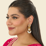 MOTHER OF PEARL LONG EARRING