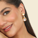 Polki drop earring