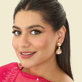 Polki drop earring