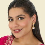 Polki drop earring