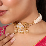 MOTHER OF PEARL CHOKER
