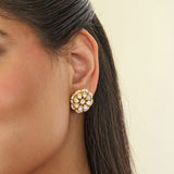 Moti phool Studs