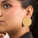 Mandala Coin Studs