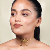 Golden Bow Choker